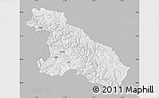 Gray Map of Karnali, single color outside