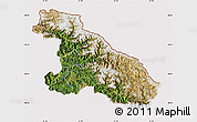 Satellite Map of Karnali, cropped outside