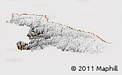 Physical Panoramic Map of Karnali, cropped outside