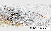 Physical Panoramic Map of Karnali, lighten