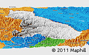 Physical Panoramic Map of Karnali, political outside
