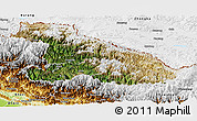 Satellite Panoramic Map of Karnali, physical outside