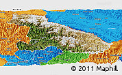 Satellite Panoramic Map of Karnali, political outside