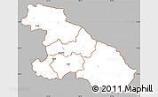 Gray Simple Map of Karnali, cropped outside