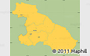 Savanna Style Simple Map of Karnali, single color outside