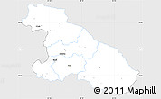 Silver Style Simple Map of Karnali, single color outside