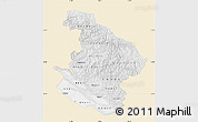 Classic Style Map of Midwest, single color outside