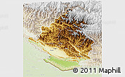 Physical 3D Map of Rapti, lighten