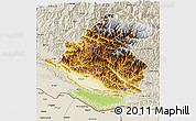 Physical 3D Map of Rapti, shaded relief outside