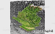 Satellite 3D Map of Rapti, desaturated