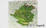 Satellite 3D Map of Rapti, lighten