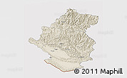 Shaded Relief 3D Map of Rapti, cropped outside