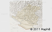 Shaded Relief 3D Map of Rapti, lighten