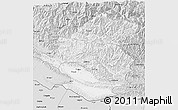 Silver Style 3D Map of Rapti