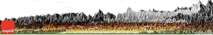 Physical Horizon Map of Rapti, darken