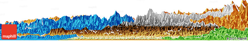 Physical Horizon Map of Rapti, political outside Physical Horizon Map of Rapti, political outside