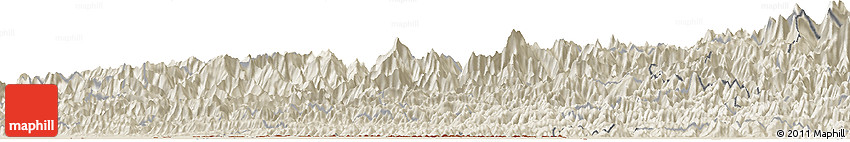 Shaded Relief Horizon Map of Rapti