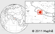 Blank Location Map of Rapti
