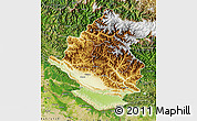 Physical Map of Rapti, satellite outside