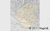 Shaded Relief Map of Rapti, desaturated