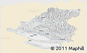 Classic Style Panoramic Map of Rapti, single color outside