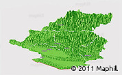 Political Panoramic Map of Rapti, cropped outside