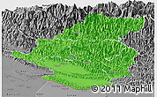 Political Panoramic Map of Rapti, desaturated