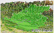 Political Panoramic Map of Rapti, satellite outside