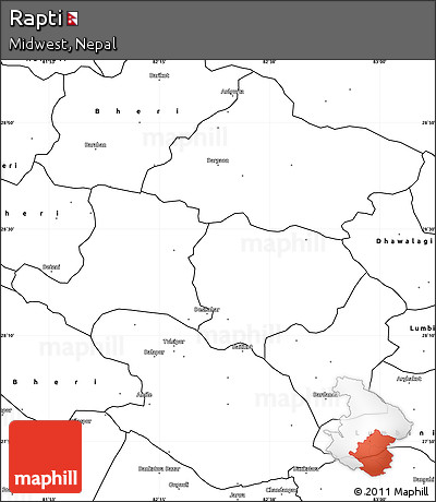 Blank Simple Map of Rapti