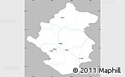 Gray Simple Map of Rapti, single color outside