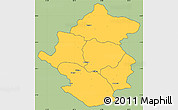 Savanna Style Simple Map of Rapti, cropped outside