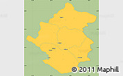 Savanna Style Simple Map of Rapti, single color outside