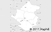 Silver Style Simple Map of Rapti