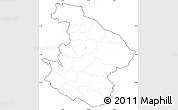 Blank Simple Map of Midwest, cropped outside, no labels