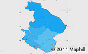 Political Shades Simple Map of Midwest, cropped outside