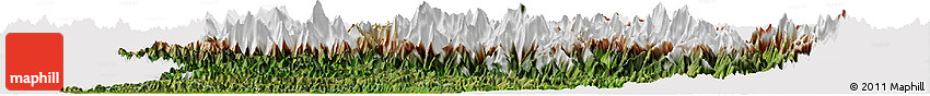 Satellite Horizon Map of West, cropped outside