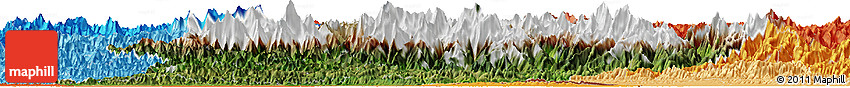 Satellite Horizon Map of West, political shades outside