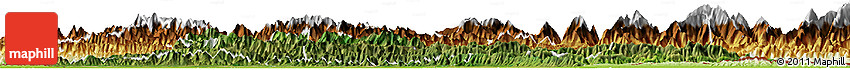 Satellite Horizon Map of Lumbini, physical outside