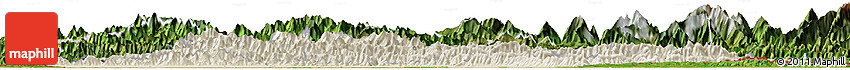 Shaded Relief Horizon Map of Lumbini, satellite outside