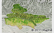 Satellite Map of Lumbini, lighten, semi-desaturated