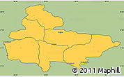 Savanna Style Simple Map of Lumbini, cropped outside