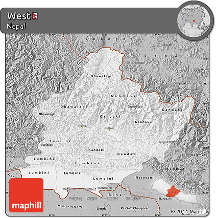 Gray Map of West