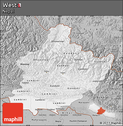 Gray Map of West