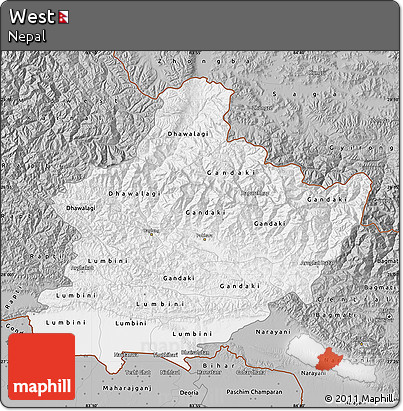 Gray Map of West