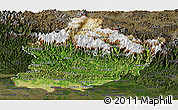 Satellite Panoramic Map of West, darken