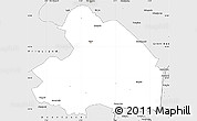 Silver Style Simple Map of Drenthe