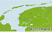 Physical 3D Map of Friesland