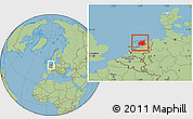 Savanna Style Location Map of Friesland