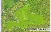 Physical Map of Gelderland, satellite outside