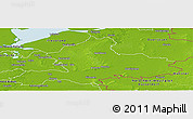 Physical Panoramic Map of Gelderland